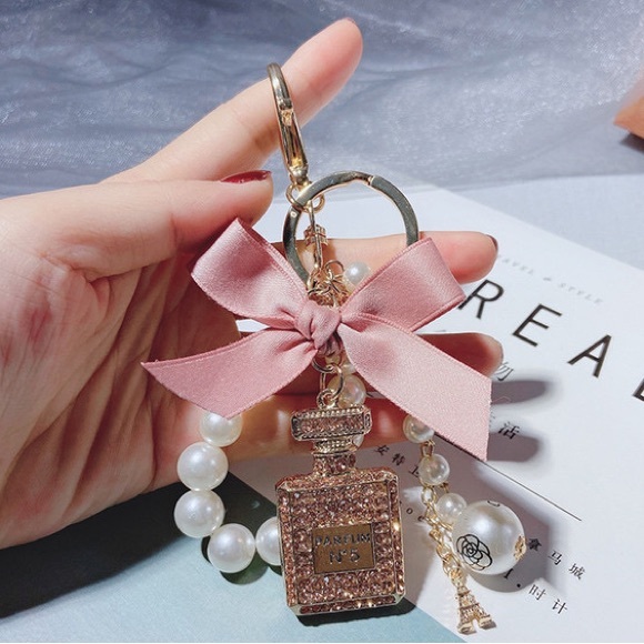 Bags No5 Cute Unbranded Pearl Pink Gold Bag Charm Poshmark